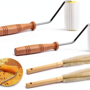 Elesunory Honey Extractor Durable Plastic Wooden Handle-0