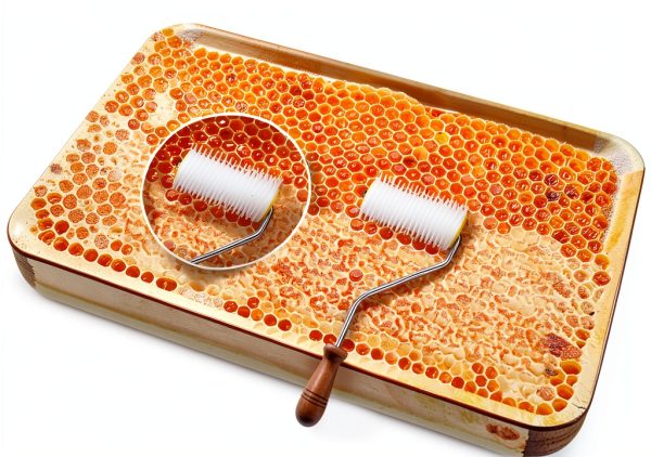 Elesunory Honey Extractor Durable Plastic Wooden Handle-3