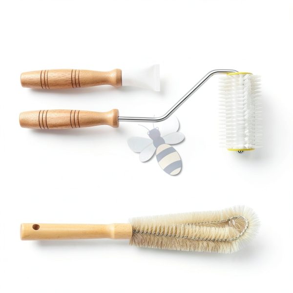Elesunory Honey Extractor Durable Plastic Wooden Handle-1