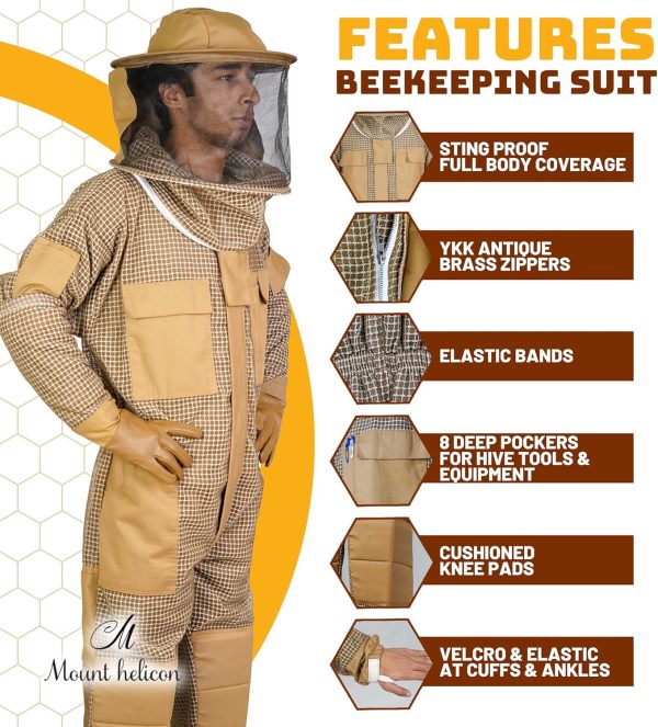 Mount Helicon Beekeeping Suit Ventilated Unisex Professional-1