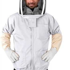 ZMHBKPS Beekeeping Jacket Protective Cotton Polyester White-0