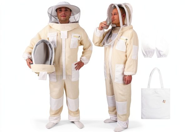 WOEden Beekeeping Suit Durable Cotton Mesh Detachable Veil-0