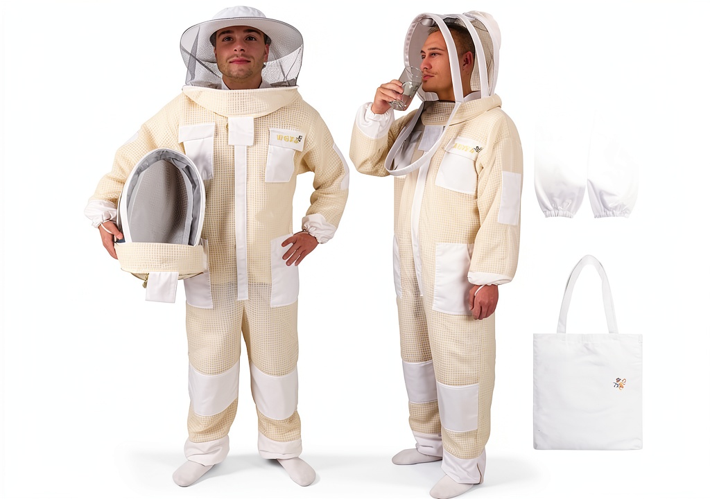 WOEden Beekeeping Suit worn during hive inspection