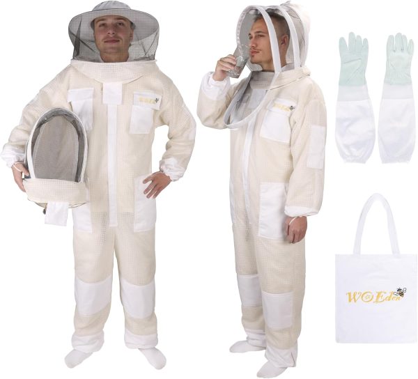 Woeden Beekeeping Suit Lightweight Breathable Protective-0