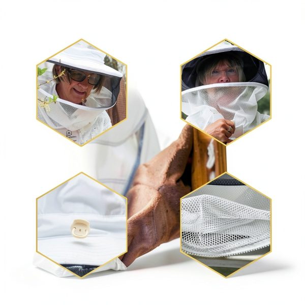 Apis Tactical Beekeeping Hood Zipper Closure Round Veil-2