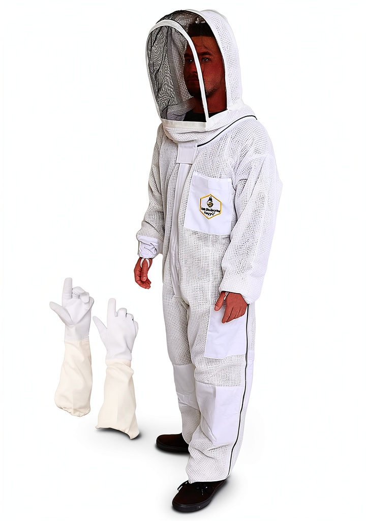 Forest Beekeeping Suit worn during hive inspection
