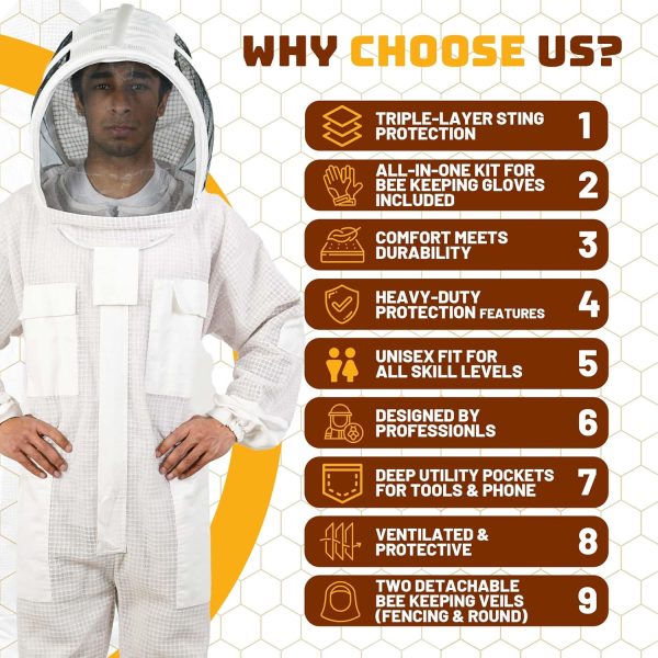 Mount Helicon Ultra Ventilated Beekeeping Suit-5
