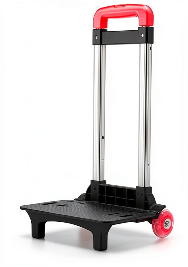 Aluminum Backpack Trolley for Kids School Bags-4