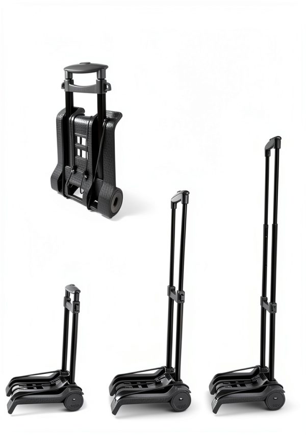 ACROMA Compact Folding Luggage Cart Iron Plastic-5