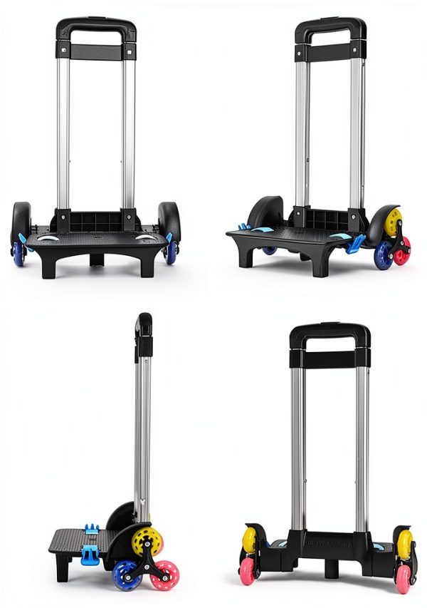 IvyH Folding Trolley Base Metal Durable-3