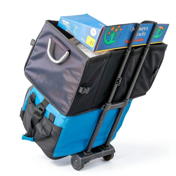 ACROMA Compact Folding Luggage Cart Iron Plastic-1