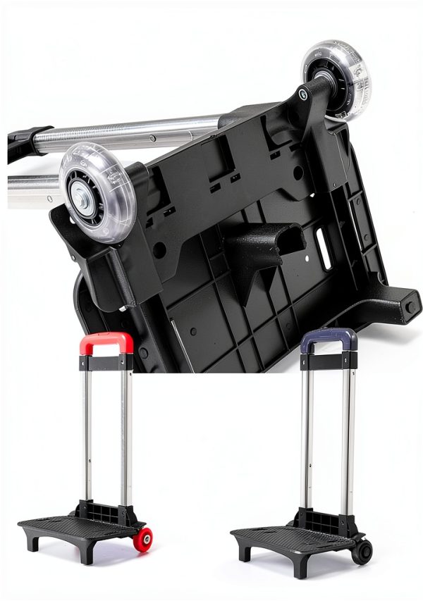 Aluminum Backpack Trolley for Kids School Bags-3
