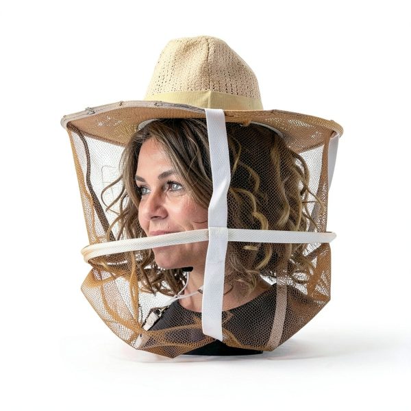 Beeveil-1 Beekeeping Hat and Veil Cotton Linen Protection-1