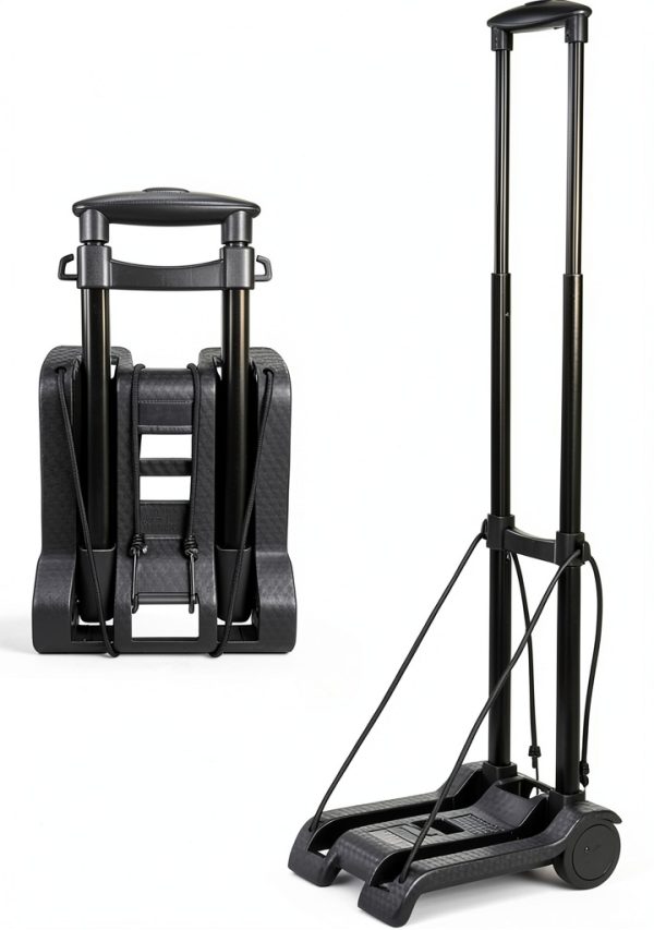 ACROMA Compact Folding Luggage Cart Iron Plastic-0