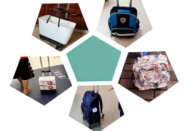 Aluminum Backpack Trolley for Kids School Bags-2