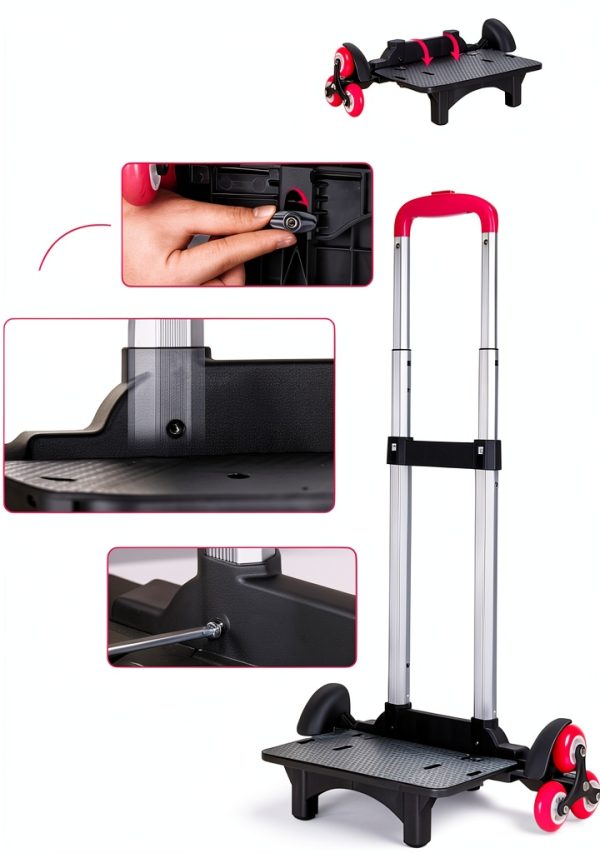 Foldable Aluminum Baby Stroller Cart PROTAURI Pink-4