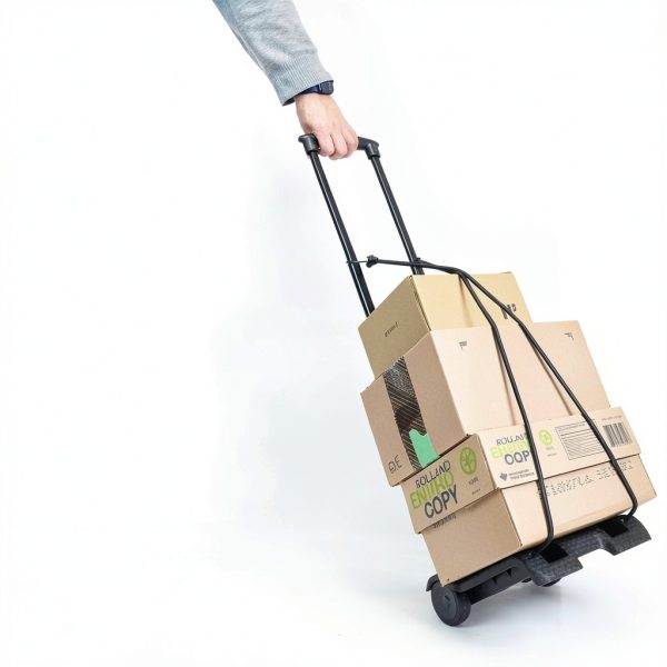 ACROMA Compact Folding Luggage Cart Iron Plastic-6