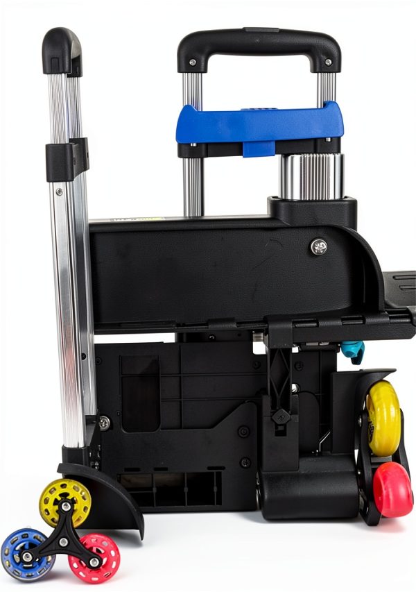 IvyH Folding Trolley Base Metal Durable-4