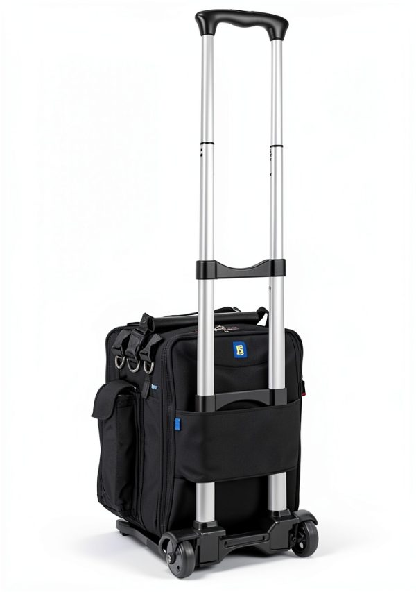 Folding Cart BrightLine Black Compact 2‑Wheel Luggage 70lb Capacity-2