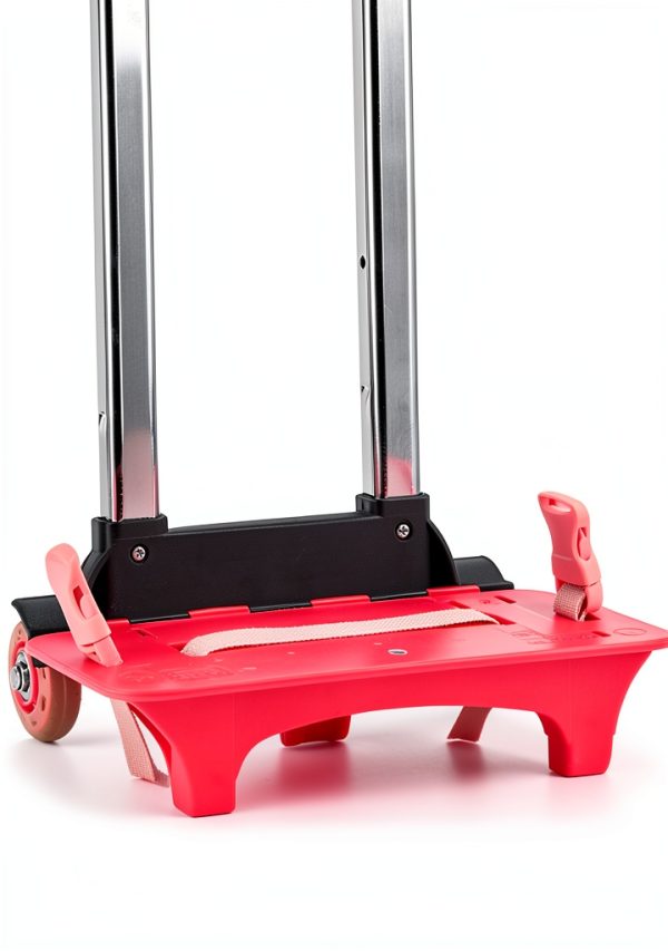 Moyeetings Aluminum Alloy Adjustable Trolley Handle Pink 40/65/90 cm-3