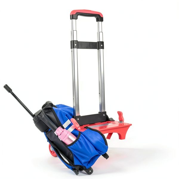 Moyeetings Aluminum Alloy Adjustable Trolley Handle Pink 40/65/90 cm-1