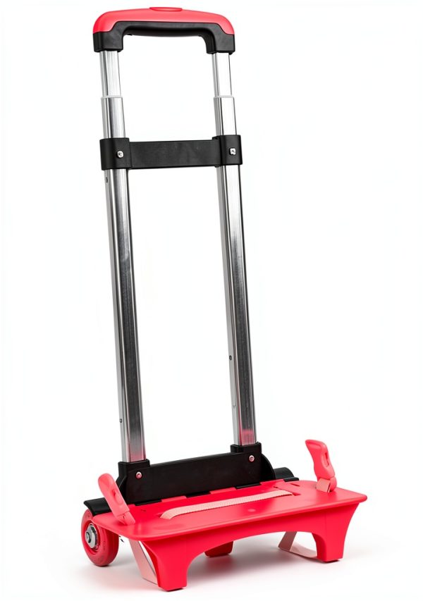 Moyeetings Aluminum Alloy Adjustable Trolley Handle Pink 40/65/90 cm-0