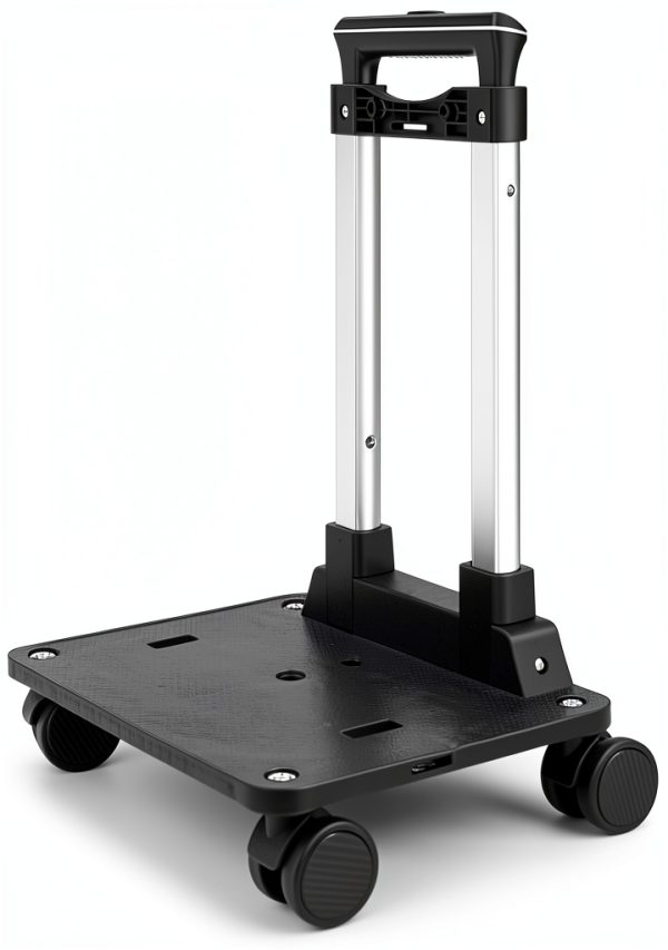 Folding Luggage Cart Zoofen with 77lb Capacity and Adjustable Handle-0