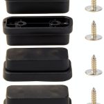 Luggage Bottom Stand Feet BQLZR Plastic Pad Set 4pcs with Screws-0