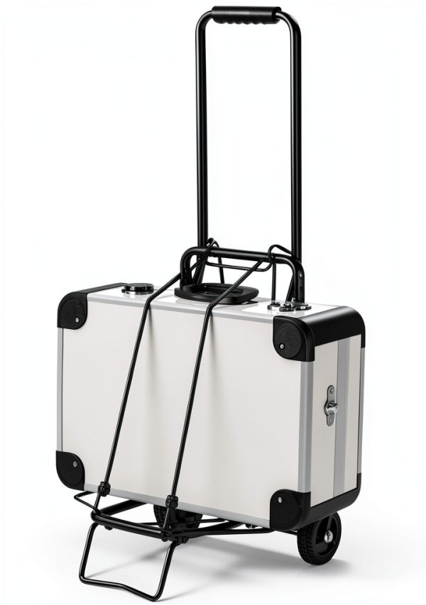 Kole Imports Portable Metal Luggage Cart OC643 5‑Bag Capacity-1