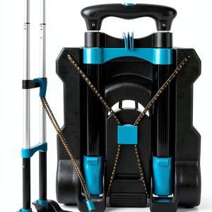 Acroma Foldable Luggage Cart HT0032 Blue Black Lightweight Portable-0