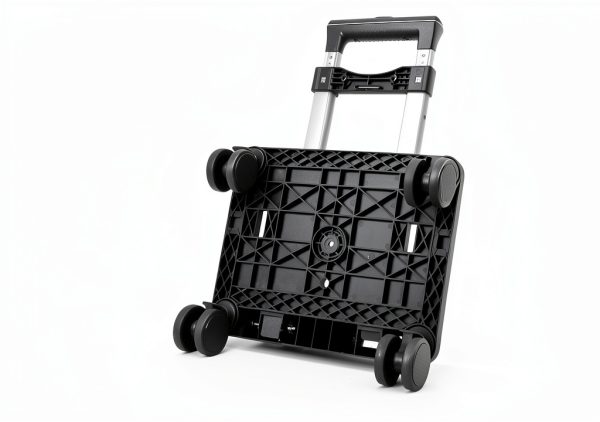 Folding Luggage Cart Zoofen with 77lb Capacity and Adjustable Handle-5