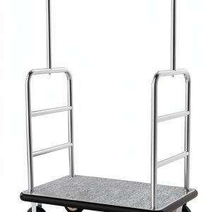 VitaCu Commercial Luggage Cart with Clothing Rack 1300lb Capacity-0
