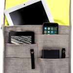 SO~MINE Airplane Pocket Organizer | Tray Table Cover | In Flight Seat Back Organizer Bag | Commuter Essential Travel Bag | Media Pouch For Flying | Travel Gift | Attaches To Luggage-0