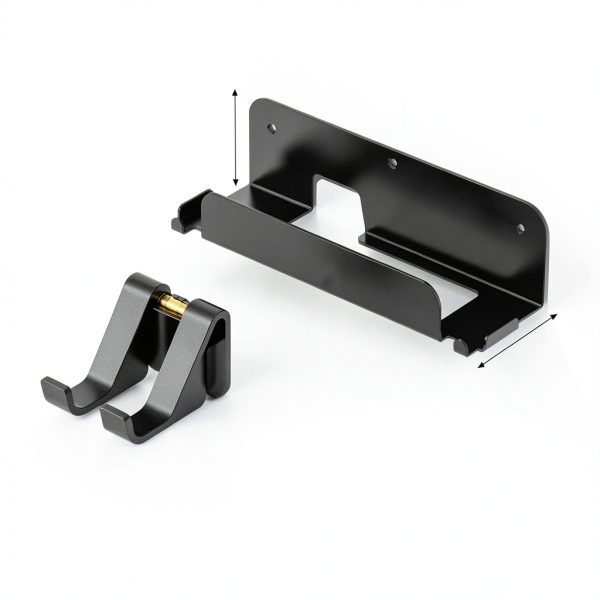Metal Wall Mount for Nintendo Switch 2/ Switch 1/Switch OLED Console Slim Design Organizer Shelf Behind TV Compatible with Joy-Con & Pro Controller Holder-6