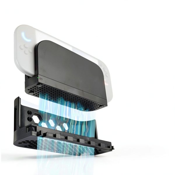 3D Printed Wall Mount Stand Actottosms for Switch 2 Black Shelf-2