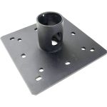 CP1PT 1.5" Pipe Ceiling Plate by VMP - Mount with Cable Pass-Through-0