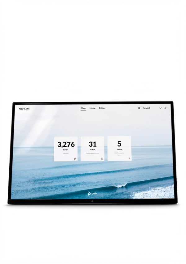 Poly Studio V12 – USB Video Bar for Small Rooms - 4K 20MP Camera, AI-Enhanced Audio, Noise Cancellation, Poly Lens Management - Microsoft Teams, Zoom & Google Meet Compatible - Thoughtfully Made-3