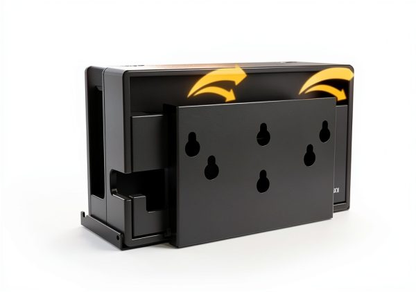Wall Mount for Nintendo Switch Jingchengmei Metal Black Stand for OLED-3