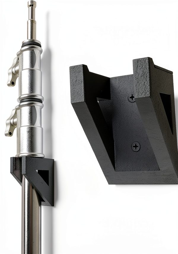 C stand Wall Hook - Home Photo/Video Studio Space Saver/Organizer - Century Stand Mount Hanger Rack-0
