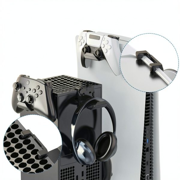 Controller Wall Mount HUIJUTCHEN ABS Holder Adhesive/Screw 6 Pack-3