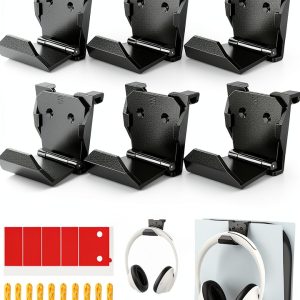 Controller Wall Mount HUIJUTCHEN ABS Holder Adhesive/Screw 6 Pack-0