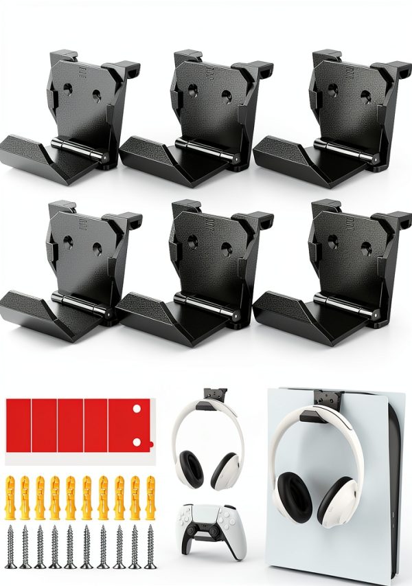 Controller Wall Mount HUIJUTCHEN ABS Holder Adhesive/Screw 6 Pack-0