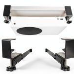 Under Desk Mount for Xbox Series S(Strong clamp Installation,Tool-Free,No Drill,No Tape,Enduring Paint Finish,Compatible with Xbox Series S,Black)-0